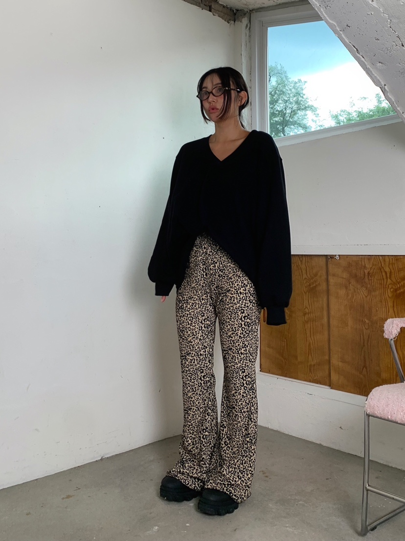 LIKEVAM韓國代購㊣女裝新品推薦25秋冬熱賣休閑休閑褲天鵝絨LIKEVAM休閑褲