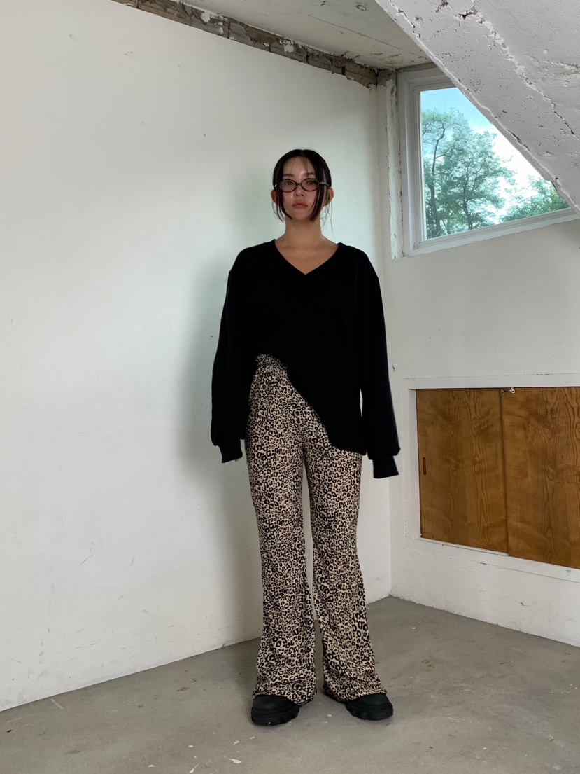 LIKEVAM韓國代購㊣女裝新品推薦25秋冬熱賣休閑休閑褲天鵝絨LIKEVAM休閑褲