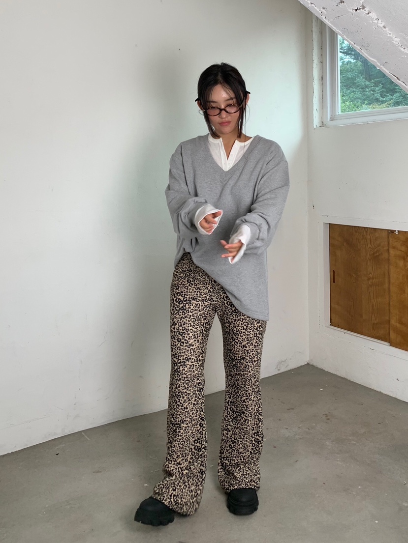 LIKEVAM韓國代購㊣女裝新品推薦25秋冬熱賣休閑休閑褲天鵝絨LIKEVAM休閑褲