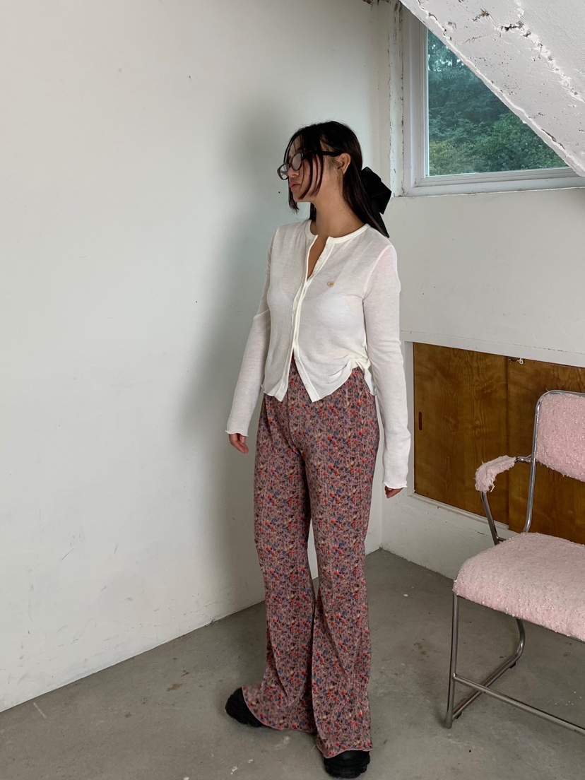 LIKEVAM韓國代購㊣女裝新品推薦25秋冬熱賣休閑休閑褲天鵝絨LIKEVAM休閑褲