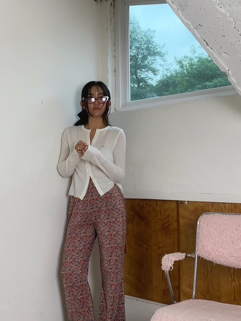 LIKEVAM韓國代購㊣女裝新品推薦25秋冬熱賣休閑休閑褲天鵝絨LIKEVAM休閑褲