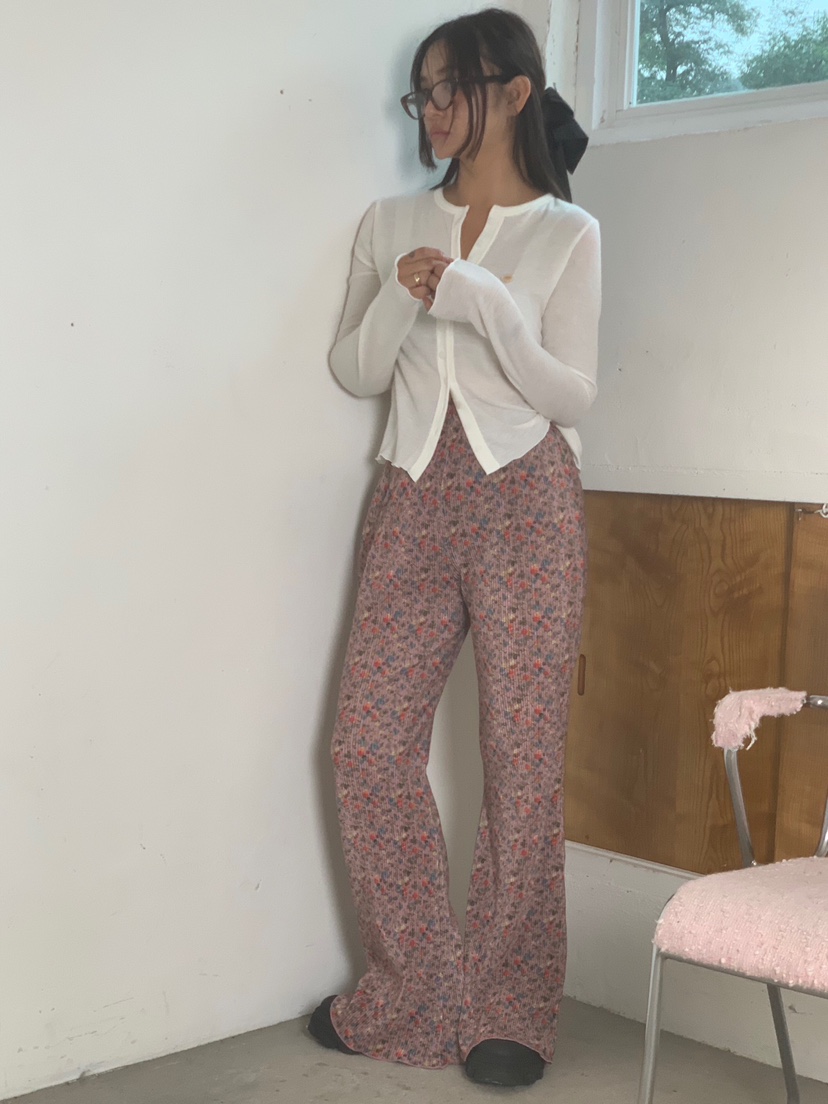 LIKEVAM韓國代購㊣女裝新品推薦25秋冬熱賣休閑休閑褲天鵝絨LIKEVAM休閑褲圖色2