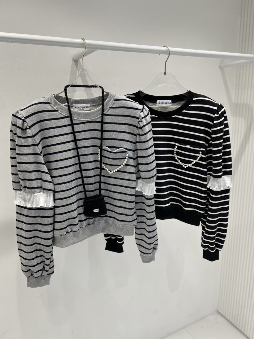 BLUE BANANA韓國代購㊣女裝新品25秋冬熱賣真品職業休閑衛衣BLUE BANANA衛衣