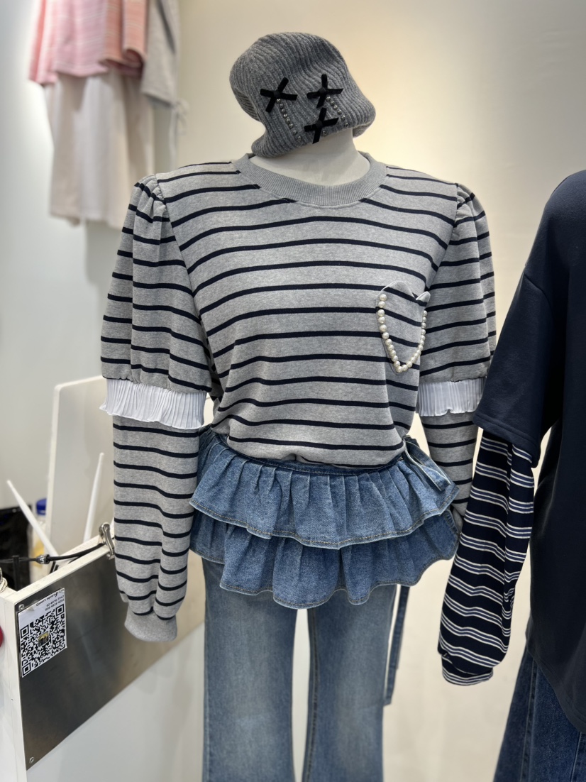 BLUE BANANA韓國代購㊣女裝新品25秋冬熱賣真品職業休閑衛衣BLUE BANANA衛衣