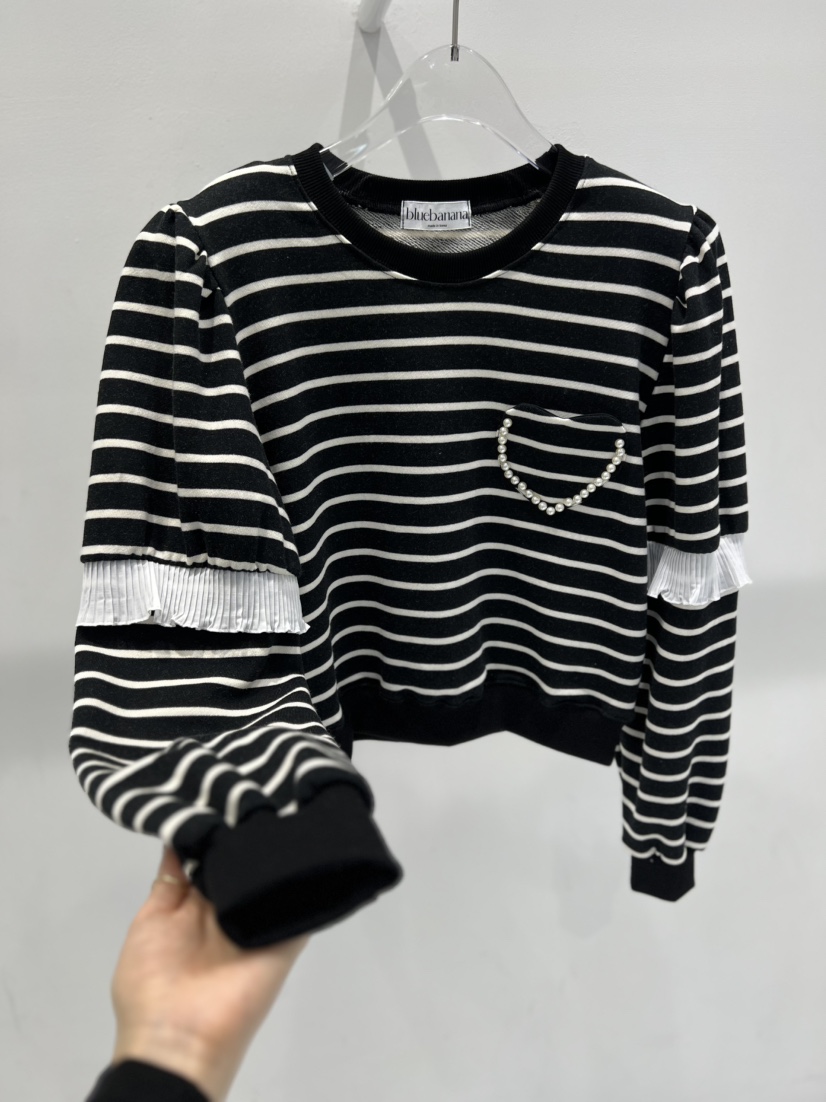BLUE BANANA韓國代購㊣女裝新品25秋冬熱賣真品職業休閑衛衣BLUE BANANA衛衣圖色1