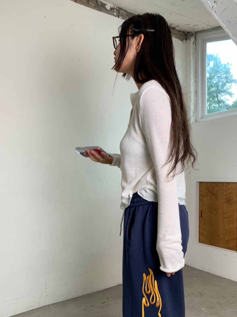 LIKEVAM韓國代購㊣女裝新品人氣熱賣時尚職業推薦長袖T恤開衫LIKEVAM長袖T恤