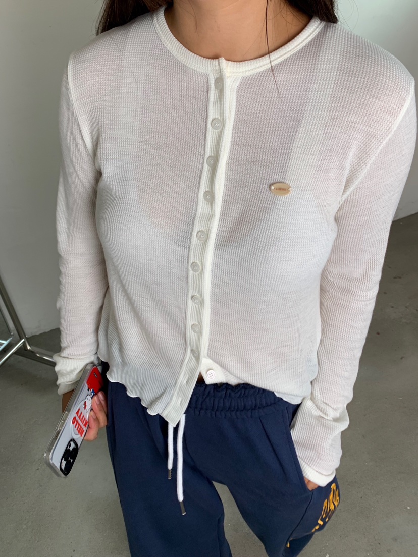 LIKEVAM韓國代購㊣女裝新品人氣熱賣時尚職業推薦長袖T恤開衫LIKEVAM長袖T恤