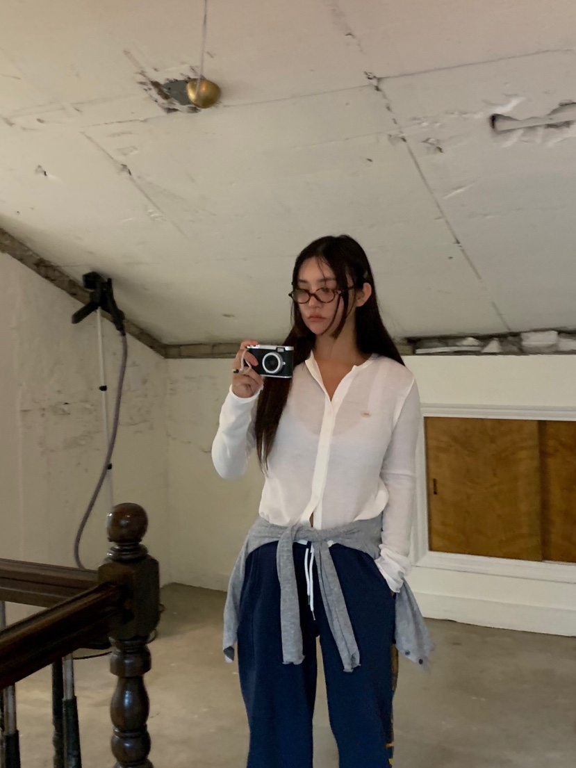 LIKEVAM韓國代購㊣女裝新品人氣熱賣時尚職業推薦長袖T恤開衫LIKEVAM長袖T恤