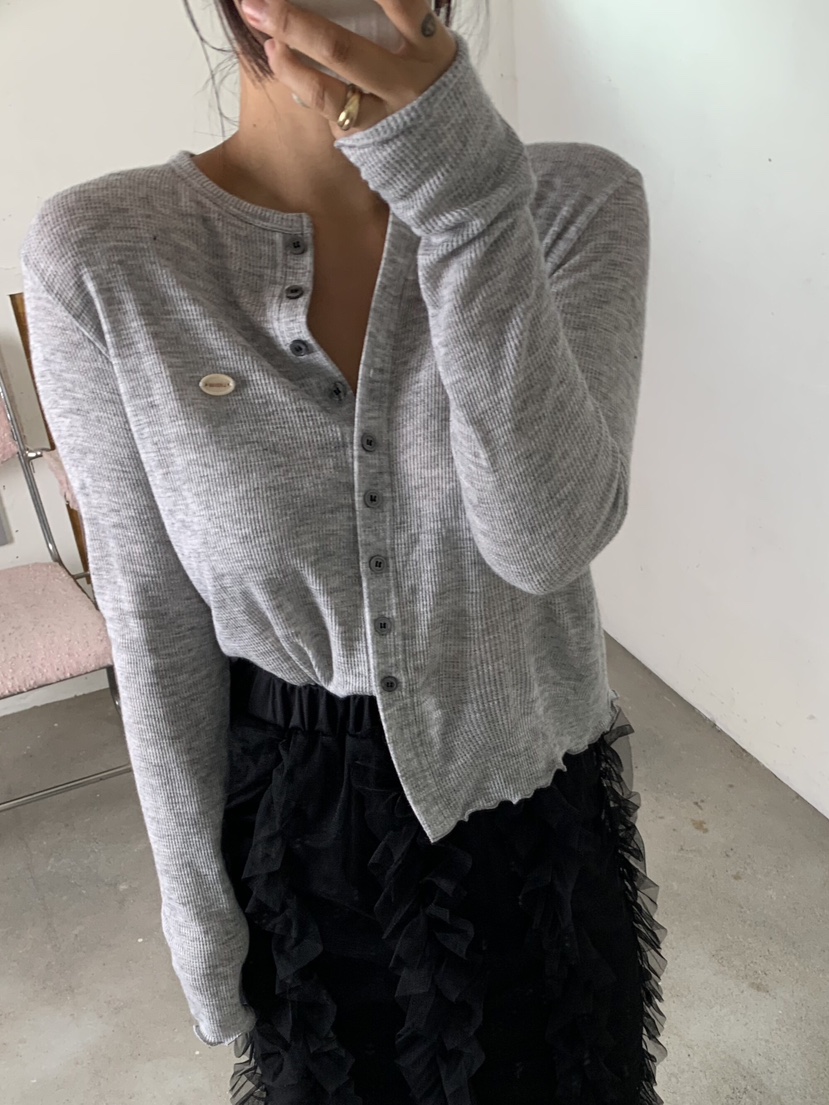 LIKEVAM韓國代購㊣女裝新品人氣熱賣時尚職業推薦長袖T恤開衫LIKEVAM長袖T恤圖色2