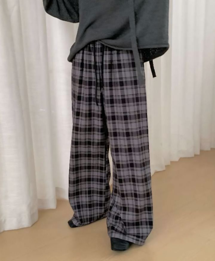 FEMME東大門㊣直郵女裝新款時尚職業推薦熱賣真品休閑褲格紋FEMME休閑褲