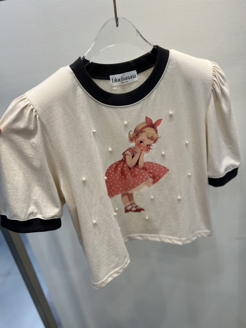 BLUE BANANA韓國代購㊣女士新品職業真品休閑熱賣25秋冬T恤BLUE BANANAT恤圖色2