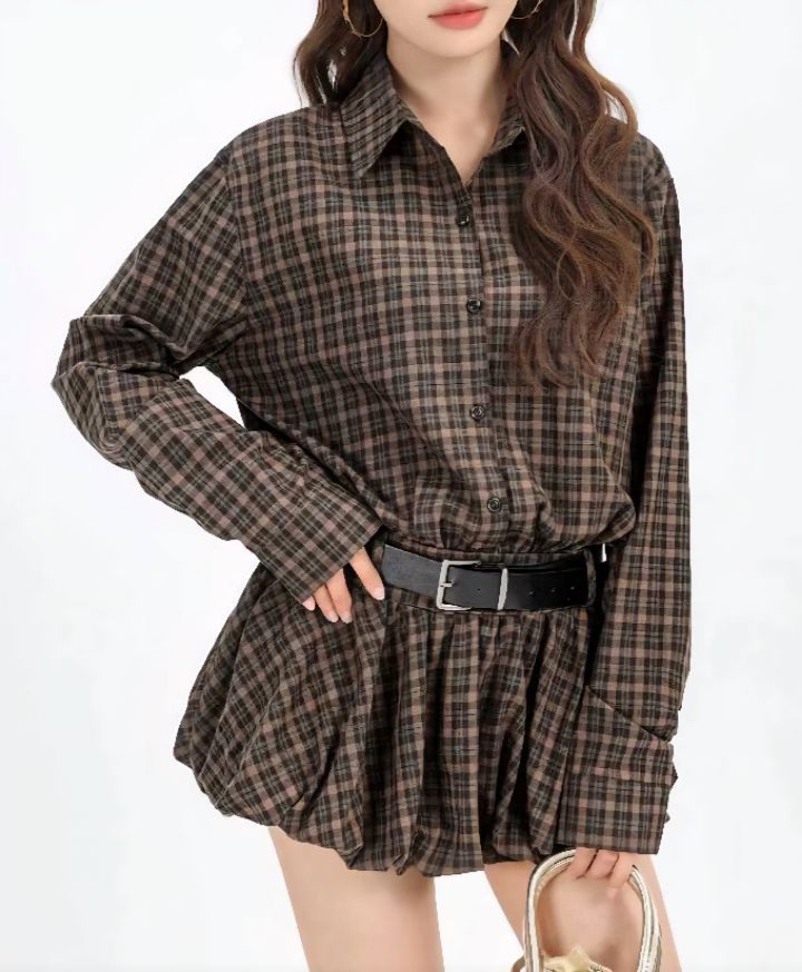 BOBBIE DOLL東大門㊣代購女裝新款人氣推薦連衣裙不含腰帶BOBBIE DOLL連衣裙