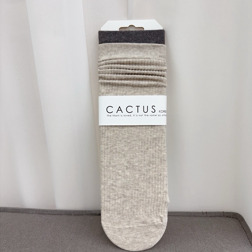 CACTUS-Q韓國代購㊣女士新品25秋冬職業人氣推薦熱賣時尚襪子CACTUS十雙起/可混搭襪子圖色2