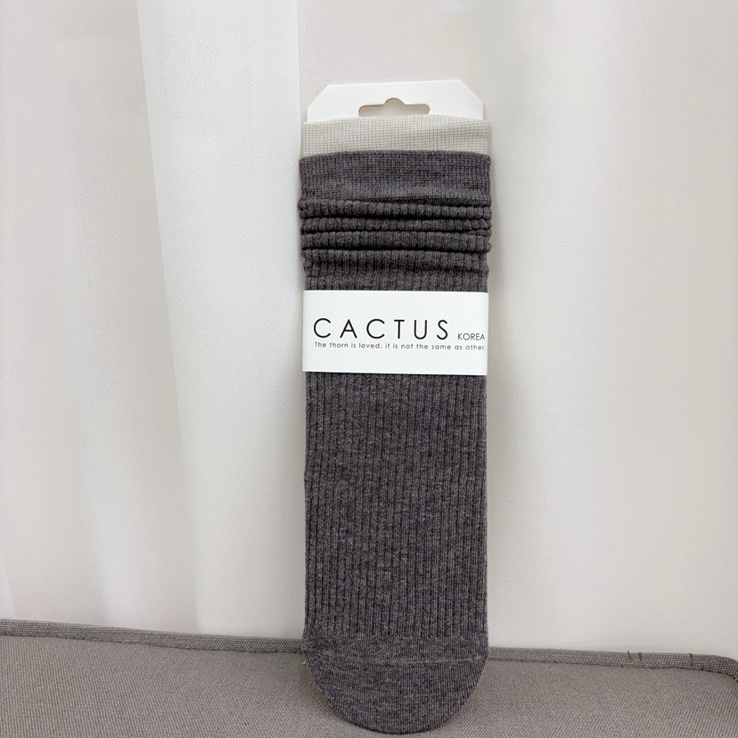 CACTUS-Q韓國代購㊣女士新品25秋冬職業人氣推薦熱賣時尚襪子CACTUS十雙起/可混搭襪子圖色4