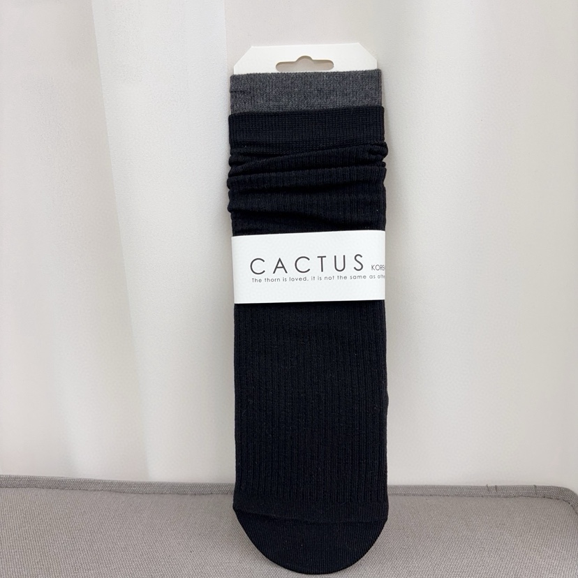 CACTUS-Q韓國代購㊣女士新品25秋冬職業人氣推薦熱賣時尚襪子CACTUS十雙起/可混搭襪子圖色6
