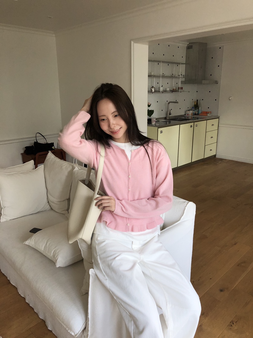 THE ABLE東大門㊣直郵女裝新品人氣休閑推薦針織衫荷葉邊開衫THE ABLE/TA針織衫