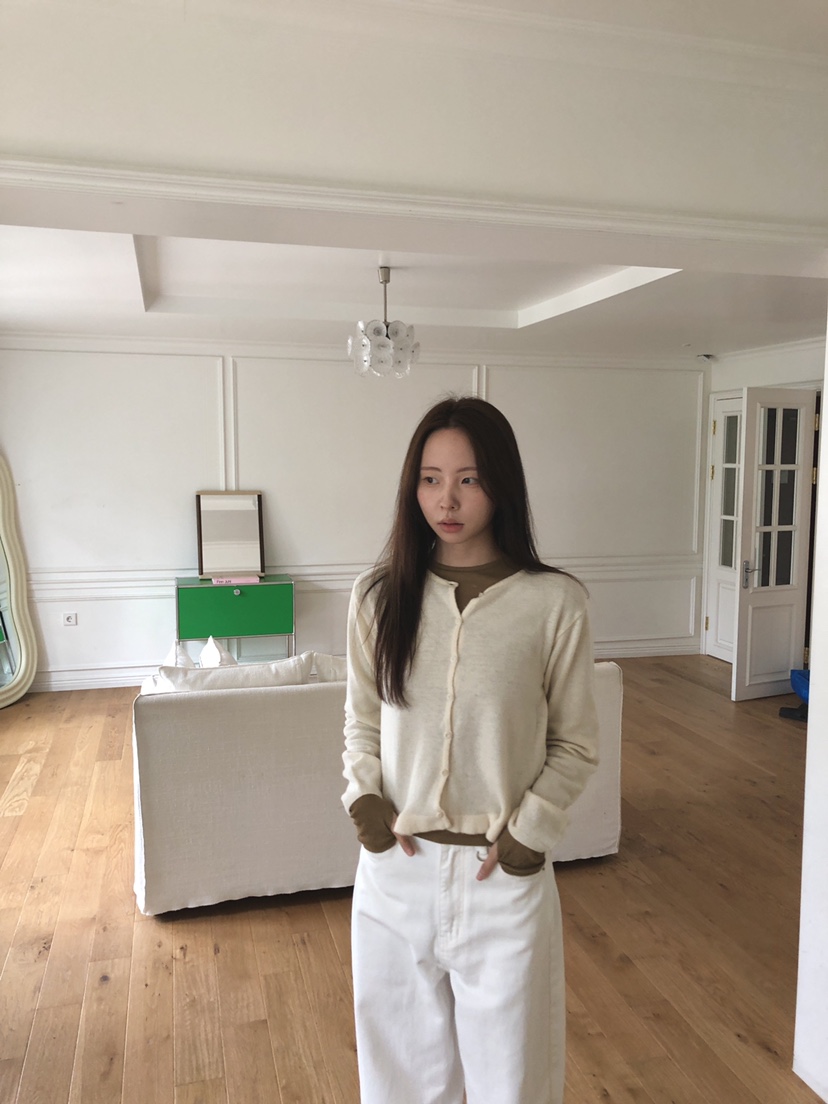 THE ABLE東大門㊣直郵女裝新品人氣休閑推薦針織衫荷葉邊開衫THE ABLE/TA針織衫