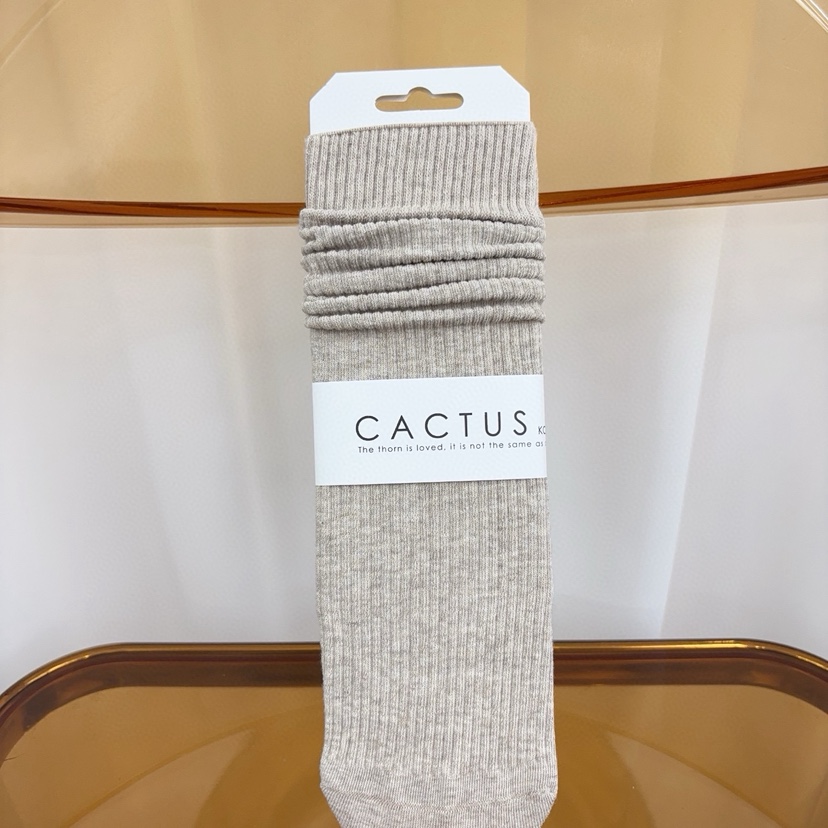 CACTUS-Q東大門㊣代購女士新品時尚推薦休閑25秋冬襪子條紋CACTUS十雙起/可混搭襪子圖色2