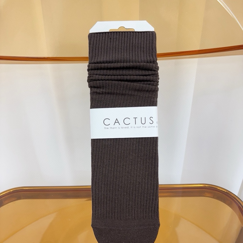 CACTUS-Q東大門㊣代購女士新品時尚推薦休閑25秋冬襪子條紋CACTUS十雙起/可混搭襪子圖色4