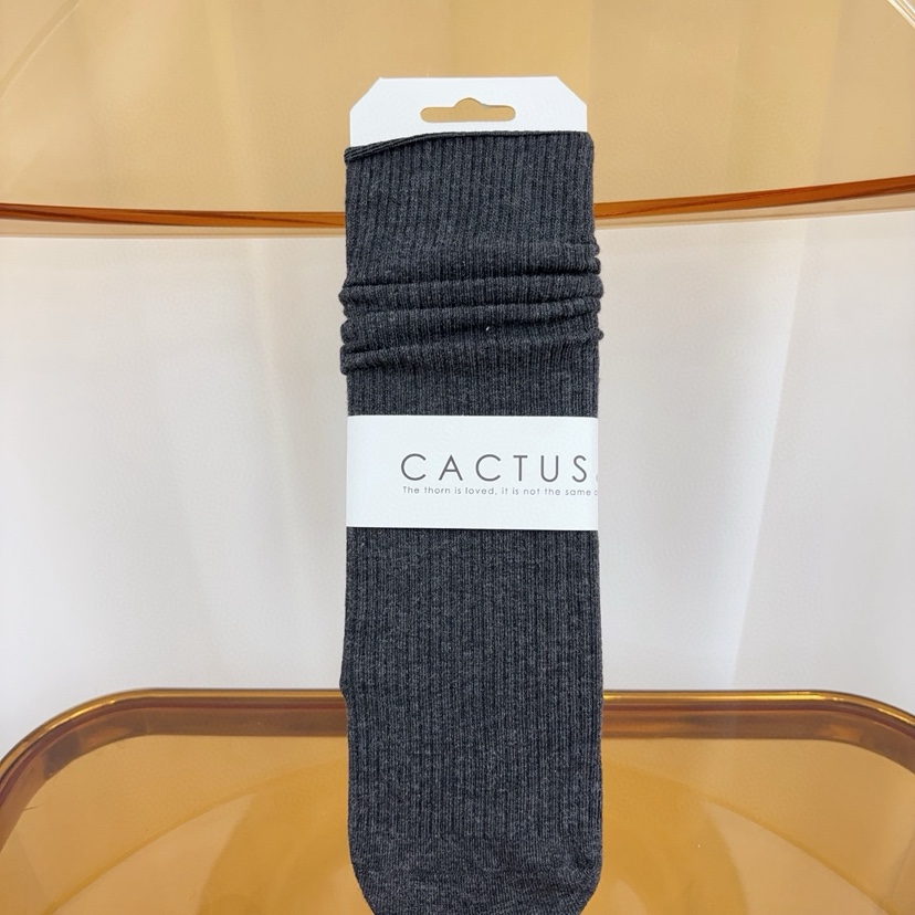 CACTUS-Q東大門㊣代購女士新品時尚推薦休閑25秋冬襪子條紋CACTUS十雙起/可混搭襪子圖色5