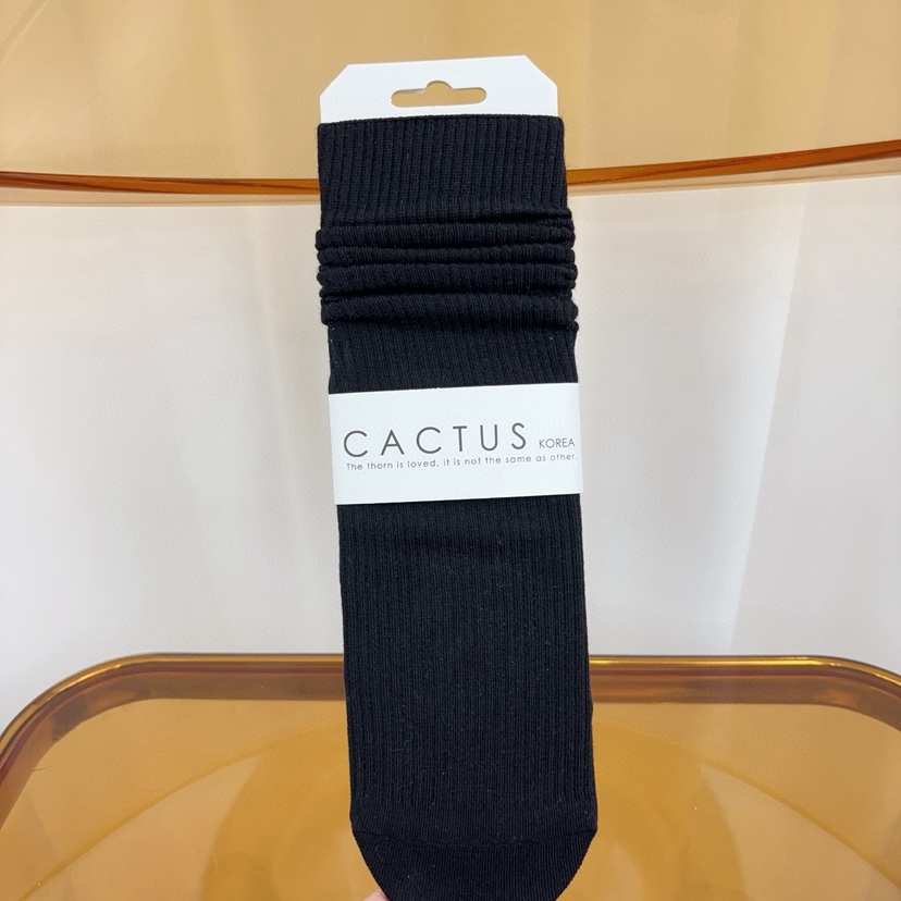 CACTUS-Q東大門㊣代購女士新品時尚推薦休閑25秋冬襪子條紋CACTUS十雙起/可混搭襪子圖色6