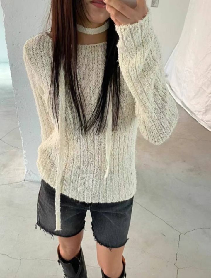 BOBBIE DOLL東大門㊣代購女士新款職業休閑推薦熱賣針織衫BOBBIE DOLL針織衫圖色2