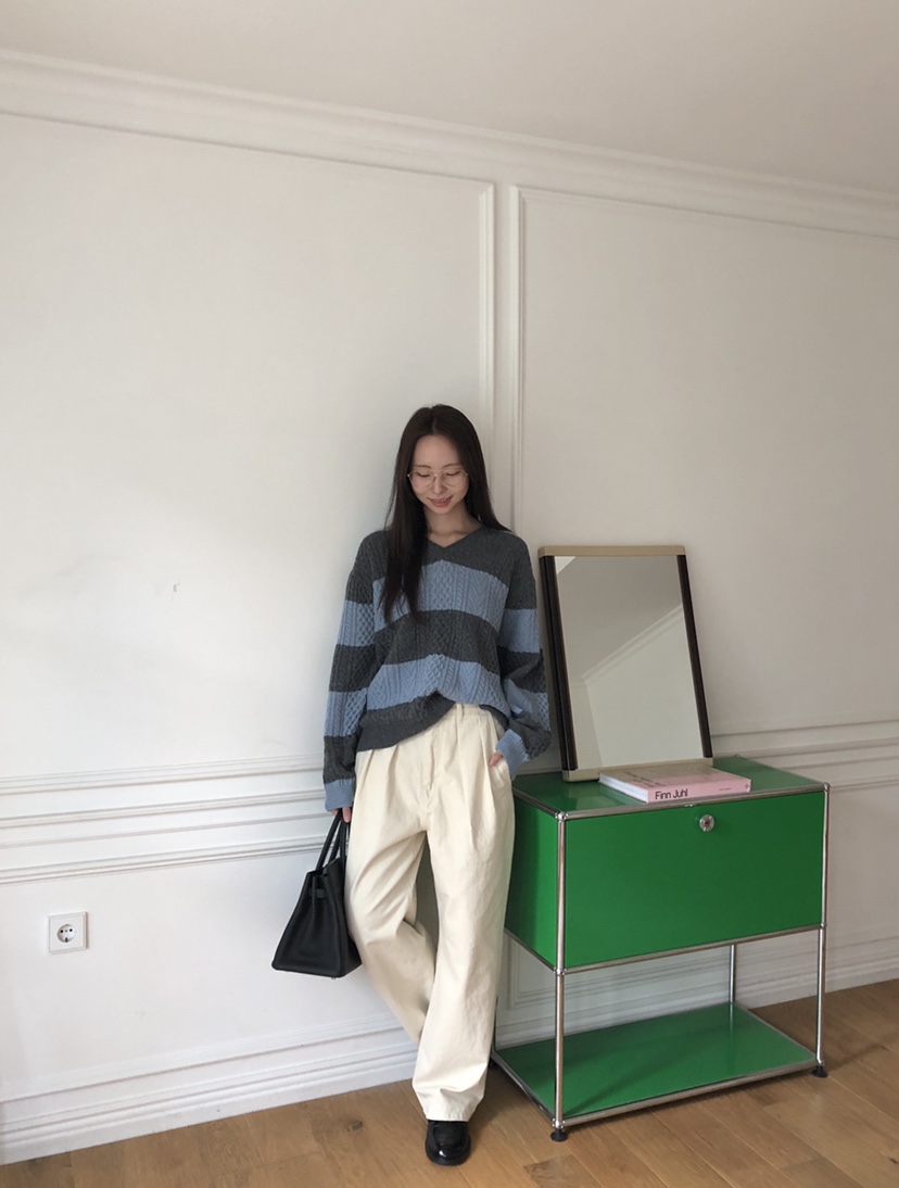 THE ABLE東大門㊣代購女裝新品時尚休閑真品推薦職業針織衫THE ABLE/TA針織衫