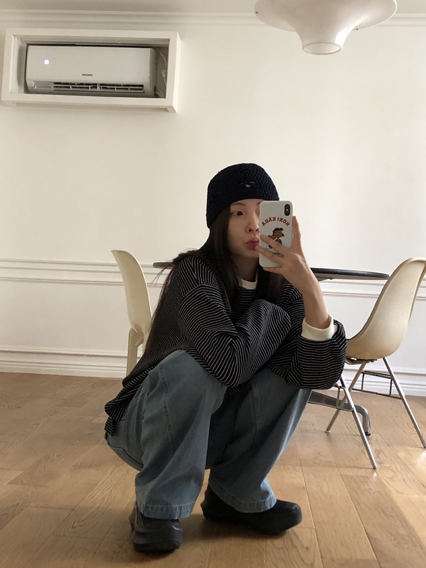 THE ABLE韓國代購㊣女士新款熱賣職業真品時尚長袖T恤條紋THE ABLE/TA長袖T恤