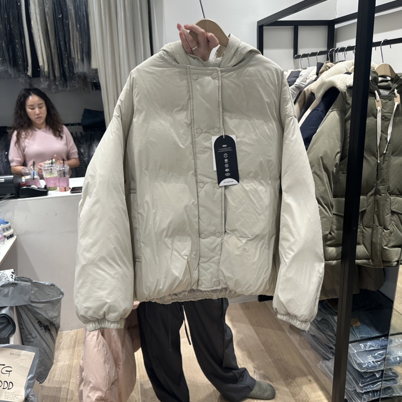BRUNI/RICOTTA韓國代購㊣女裝新品人氣時尚職業短款羽絨服鵝BRUNI/RICOTTA短款羽絨服