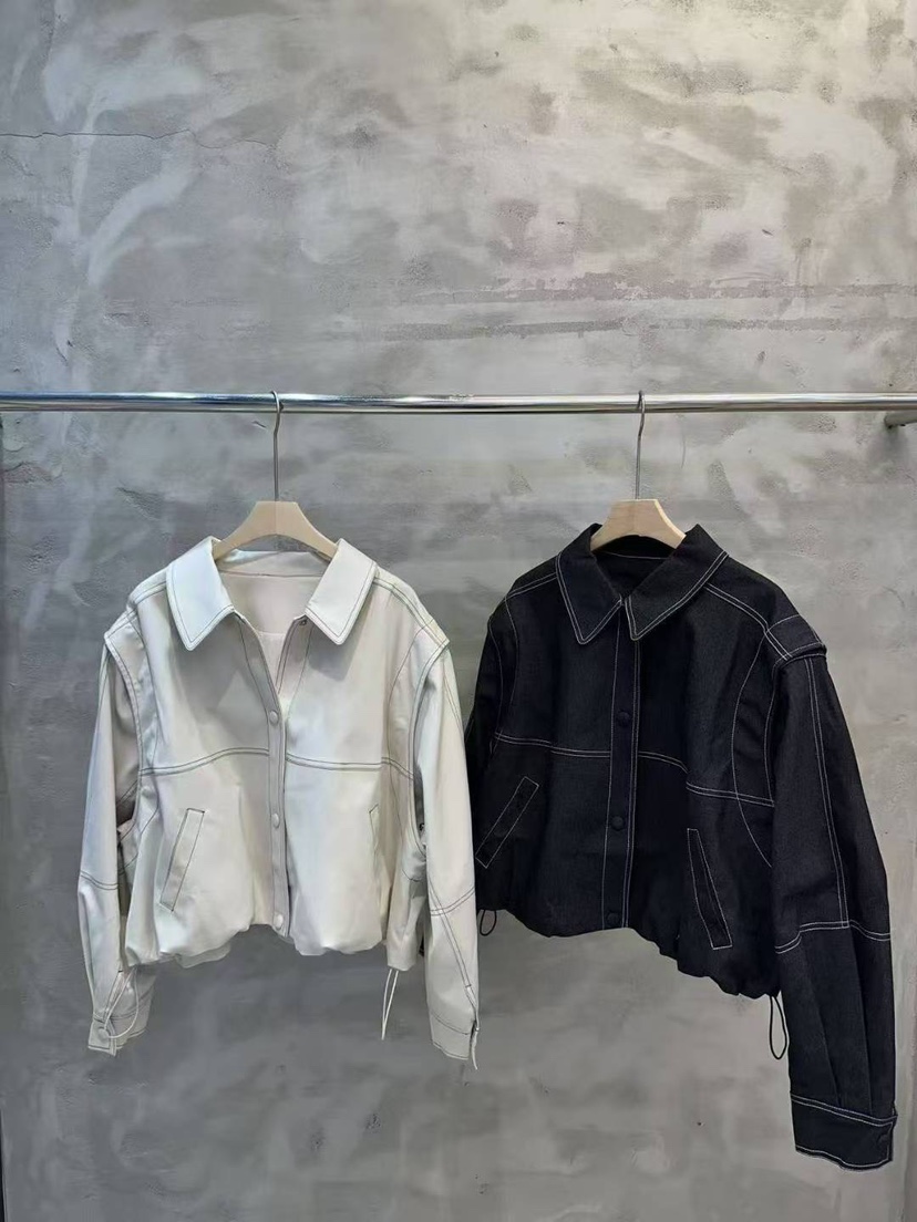 SIMPLE PARK/WMSTORY韓國代購㊣女士新品熱賣休閑夾克可拆卸SIMPLE PARK/WMSTORY夾克