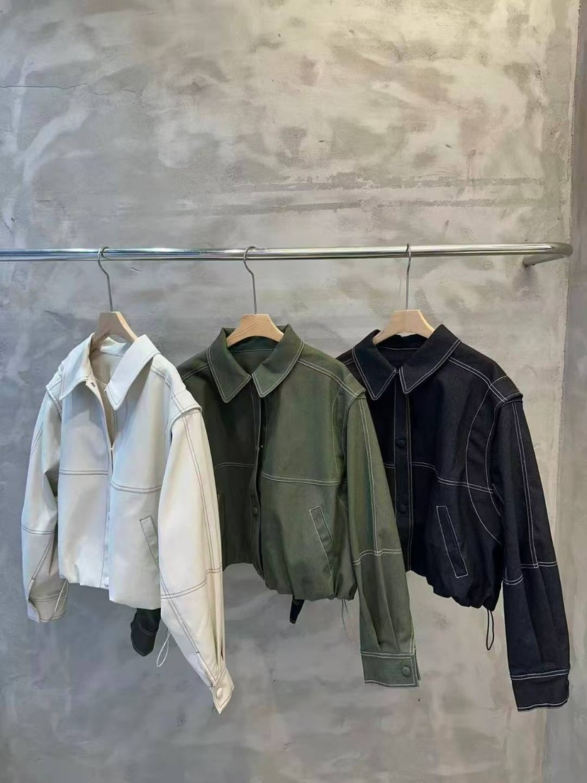 SIMPLE PARK/WMSTORY韓國代購㊣女士新品熱賣休閑夾克可拆卸SIMPLE PARK/WMSTORY夾克