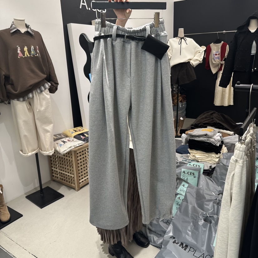 A.CES東大門㊣實拍女裝新款熱賣推薦真品休閑休閑褲不含腰包A.CES休閑褲圖色2