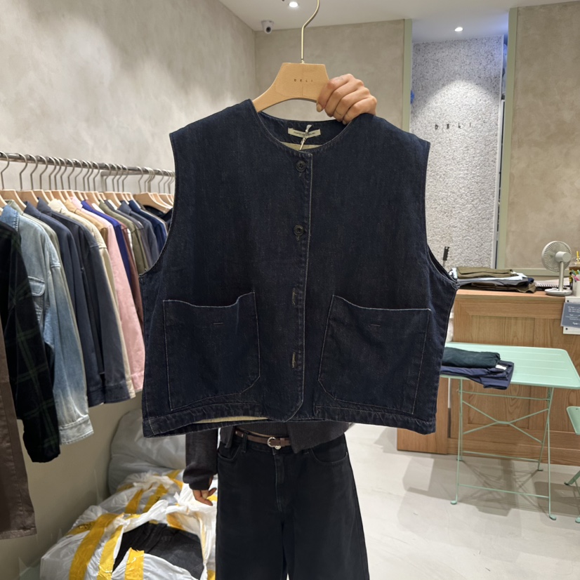 DELI JENNY東大門㊣代購女裝新款休閑推薦時尚25秋冬職業馬甲DELI JENNY馬甲