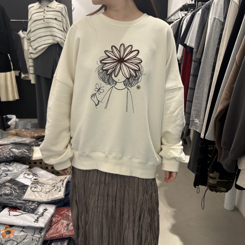 A.CES韓國代購㊣女裝新品休閑熱賣推薦時尚人氣25秋冬衛衣A.CES衛衣圖色2