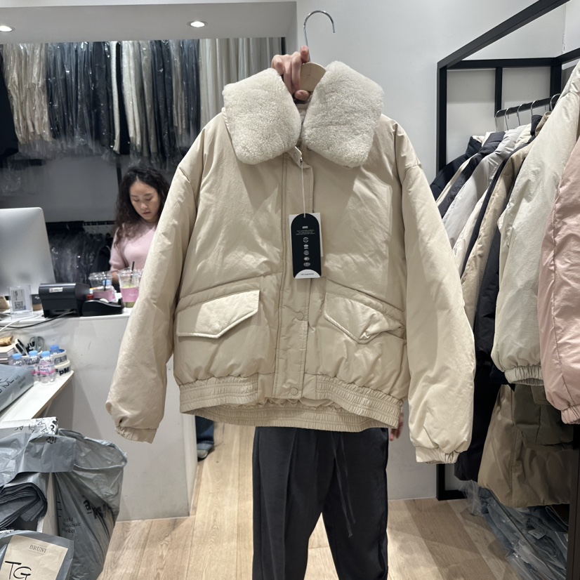 BRUNI/RICOTTA東大門㊣代購女裝新款25秋冬休閑短款羽絨服鵝BRUNI/RICOTTA短款羽絨服圖色1