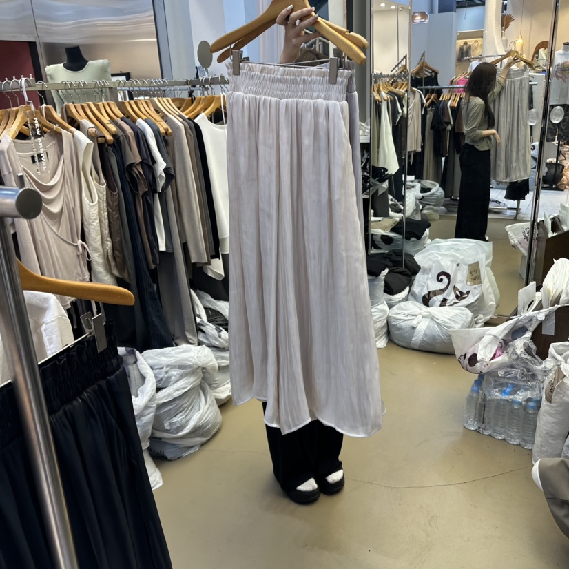SANS韓國代購㊣女裝新品人氣推薦休閑25秋冬熱賣時尚職業長裙SANS長裙圖色1