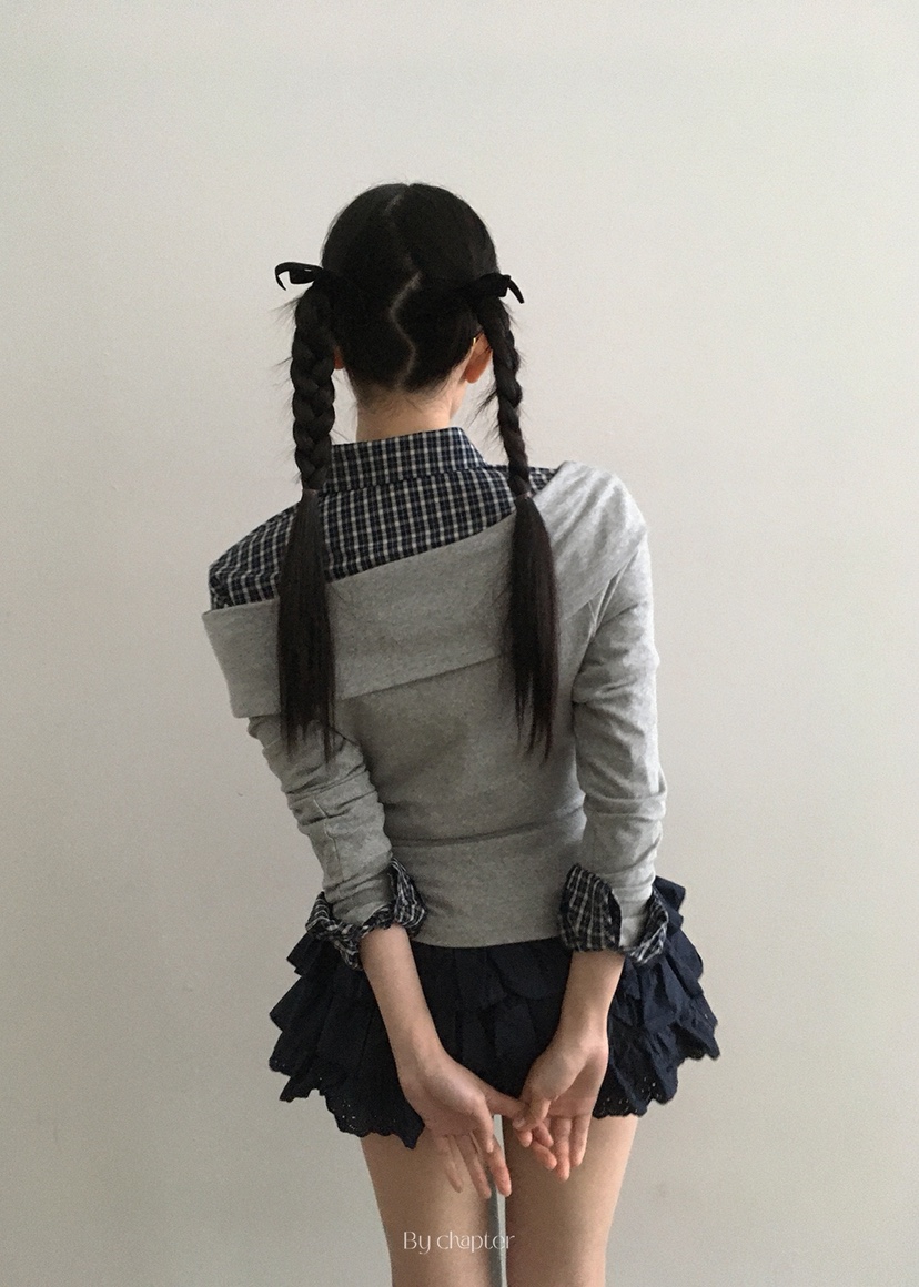 BY CHAPTER韓國直郵㊣女裝新品熱賣時尚人氣長袖T恤不含內搭Chapter長袖T恤
