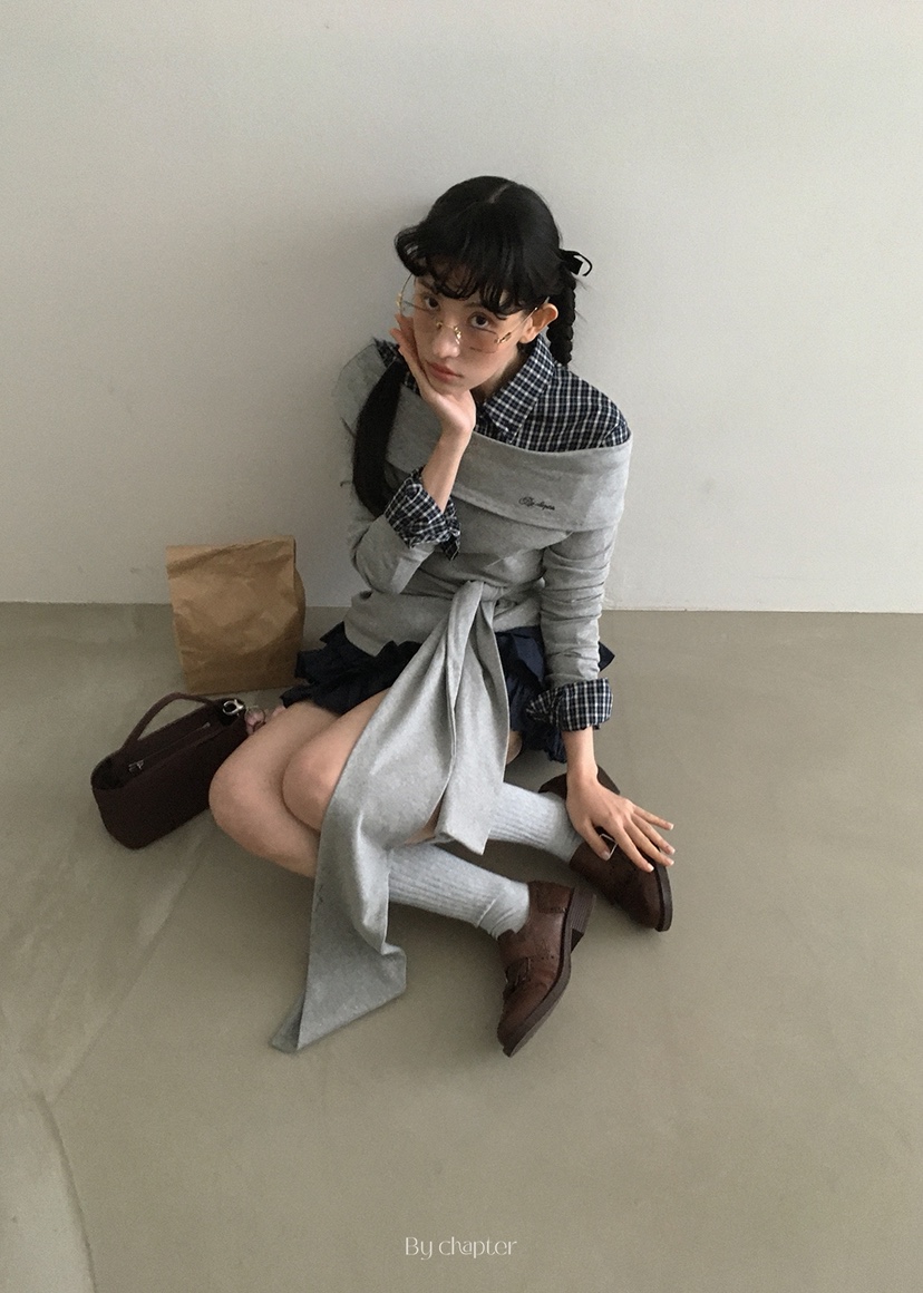 BY CHAPTER韓國直郵㊣女裝新品熱賣時尚人氣長袖T恤不含內搭Chapter長袖T恤