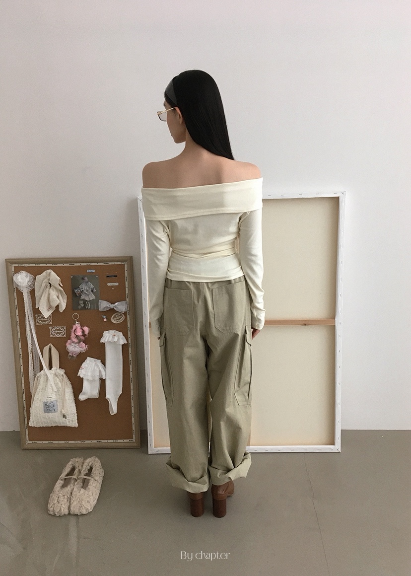 BY CHAPTER韓國直郵㊣女裝新品熱賣時尚人氣長袖T恤不含內搭Chapter長袖T恤