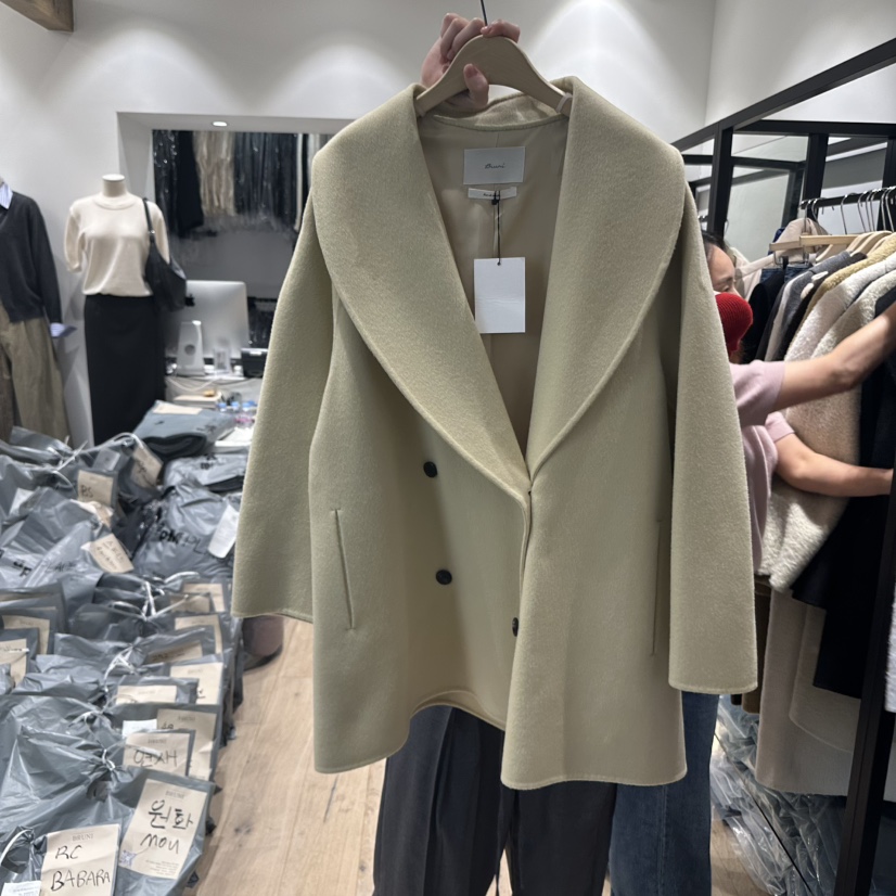 BRUNI/RICOTTA東大門㊣直郵女裝新品25秋冬真品時尚短款大衣BRUNI/RICOTTA短款大衣