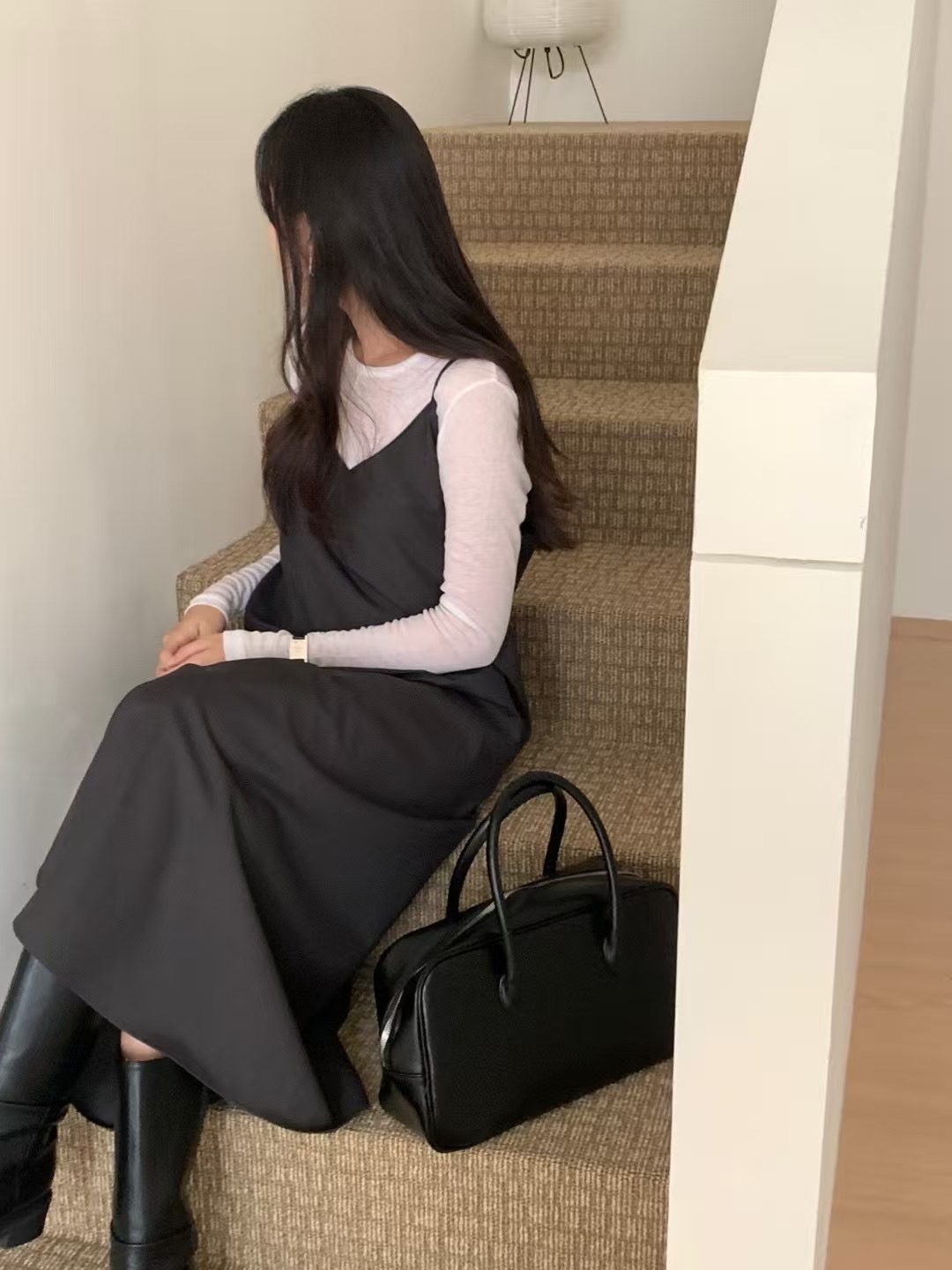 OBOE東大門㊣實拍女士新款真品25秋冬推薦時尚連衣裙不含內搭OBOE連衣裙
