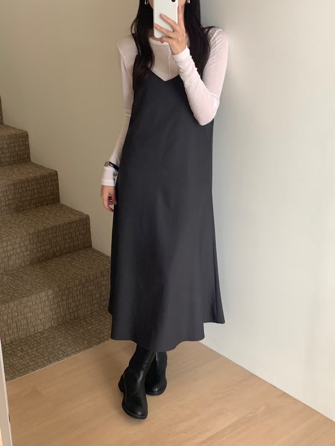 OBOE東大門㊣實拍女士新款真品25秋冬推薦時尚連衣裙不含內搭OBOE連衣裙圖色2
