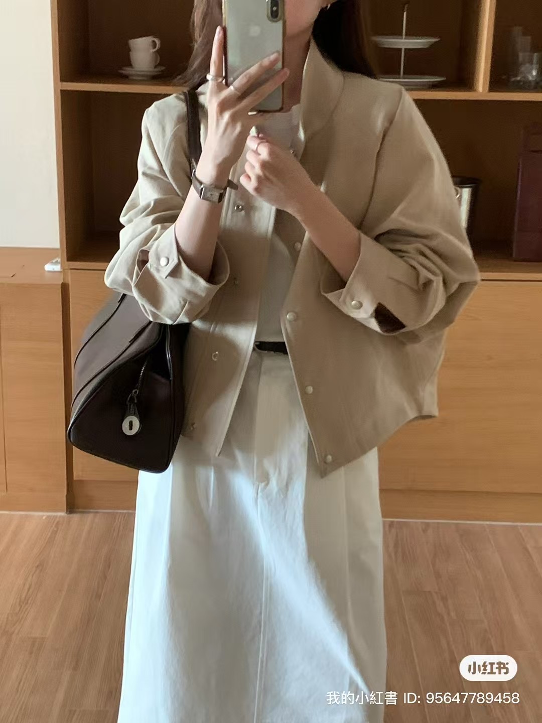 OBOE韓國直郵㊣女士新品真品熱賣時尚休閑人氣職業25秋冬夾克OBOE夾克圖色1