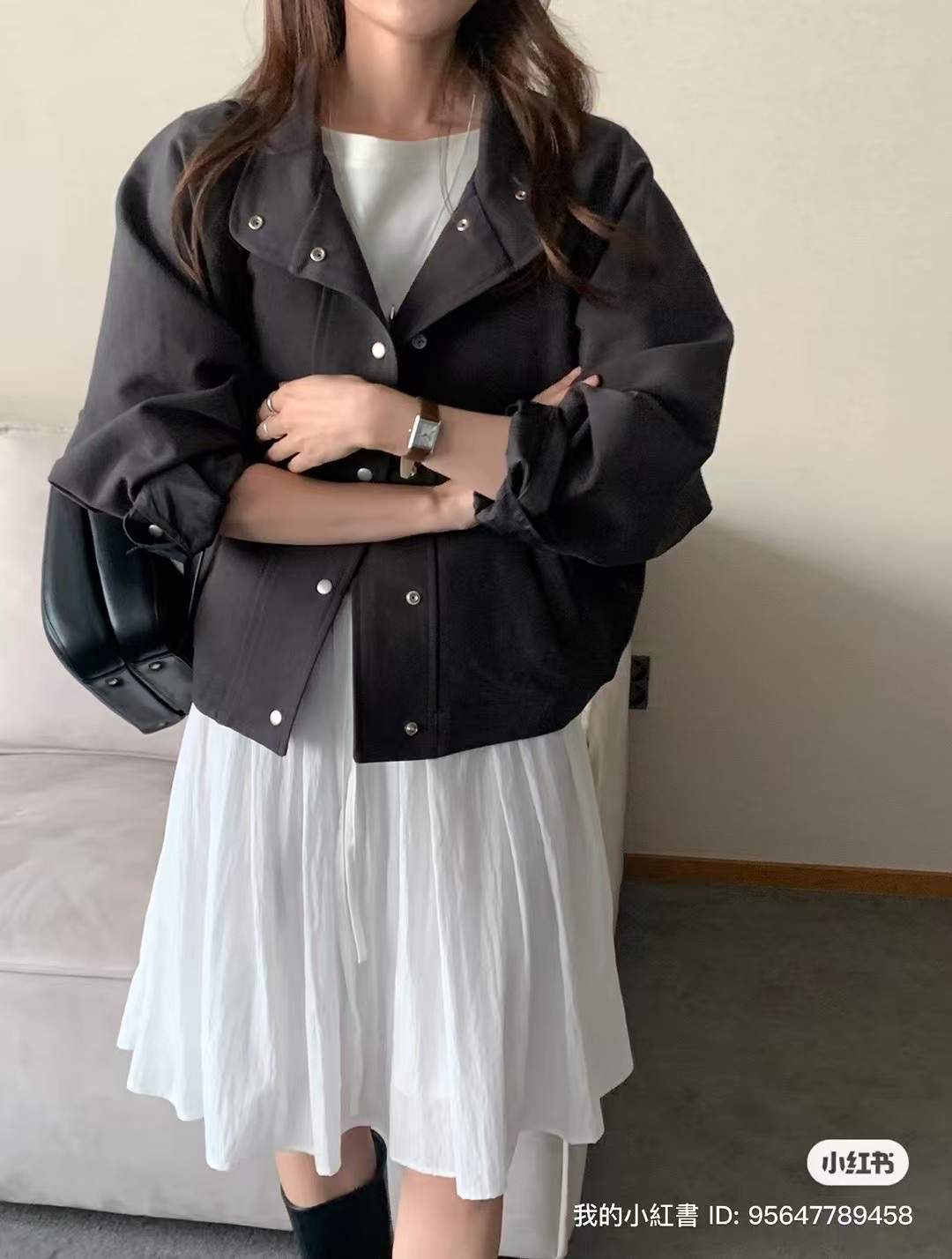 OBOE韓國直郵㊣女士新品真品熱賣時尚休閑人氣職業25秋冬夾克OBOE夾克圖色2