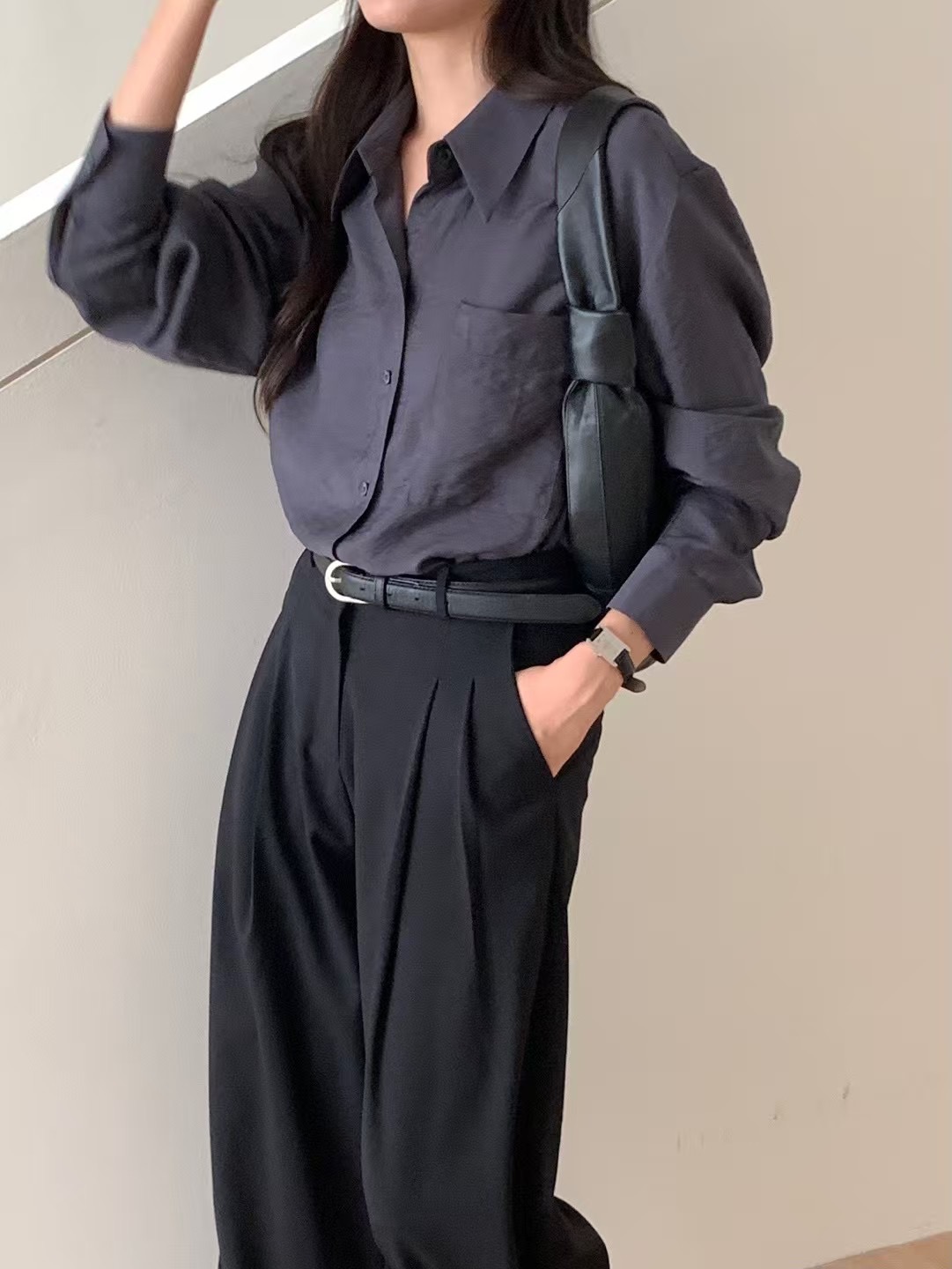 OBOE東大門㊣直郵女裝新品真品推薦時尚熱賣人氣襯衫蕾絲衫OBOE襯衫/蕾絲衫圖色2