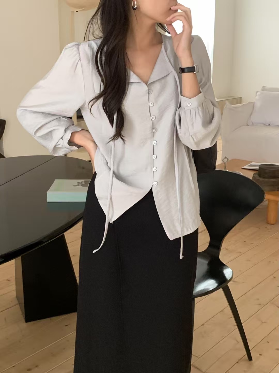 OBOE東大門㊣代購女裝新款熱賣人氣休閑真品職業襯衫蕾絲衫OBOE襯衫/蕾絲衫