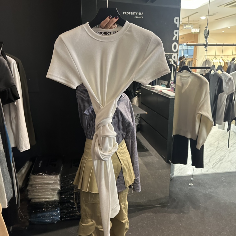 ELF-L東大門㊣代購女裝新品真品職業人氣熱賣時尚推薦休閑T恤PROJECT ELF/ELF-LT恤