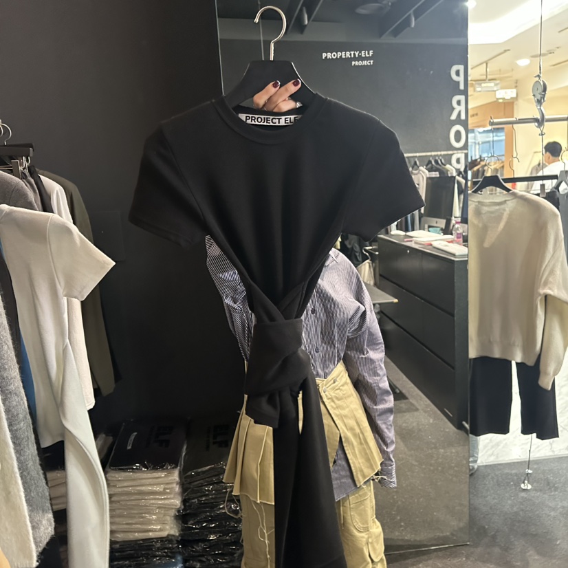 ELF-L東大門㊣代購女裝新品真品職業人氣熱賣時尚推薦休閑T恤PROJECT ELF/ELF-LT恤圖色3