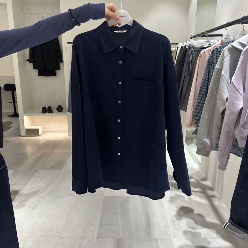 LOW MOMENT韓國直郵㊣女裝新品時尚熱賣25秋冬推薦襯衫蕾絲衫LOW MOMENT襯衫/蕾絲衫圖色2