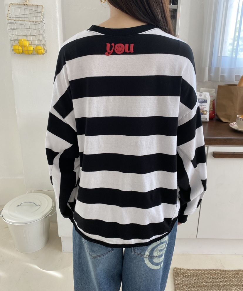 YESFREE東大門㊣代購女裝新品人氣25秋冬熱賣職業推薦長袖T恤YESFREE長袖T恤